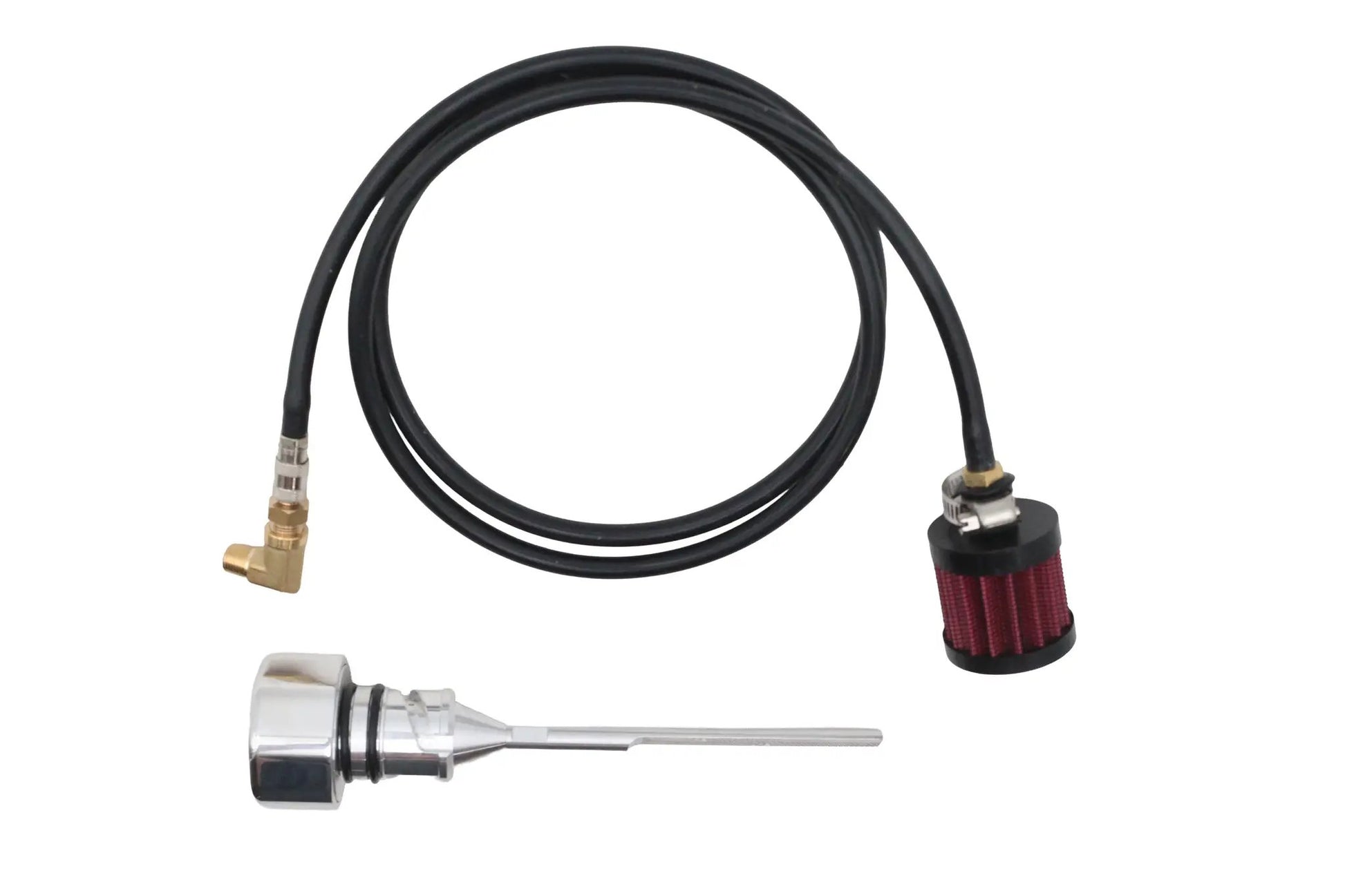 V-Twin M8 Vented Dipstick Polished for Harley Davidson FXST Models by V-Twin