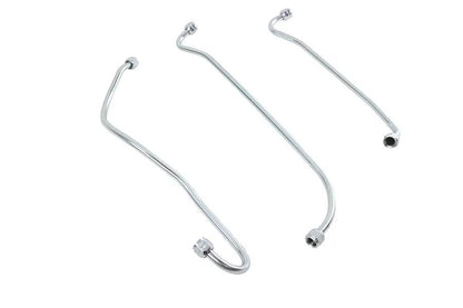 V-Twin U/UL Oil Line Set Zicad Plated for Harley Davidson UL (1941-1948) by V-Twin
