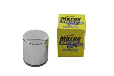 V-Twin Magnetek Oil Filter Part 14-0020HP – 3.25 Inch Chrome Finish with Magnetic Ring for Harley Davidson FXST (1999-2008) by V-Twin
