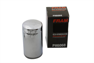 Fram PH6068 Chrome Tall Oil Filter for Harley Davidson FXD