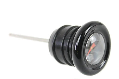V-Twin Oil Temperature Dipstick for Harley Davidson FXST – 2-3/4 Inch Short Style with Black Bezel and Orange Needle by V-Twin