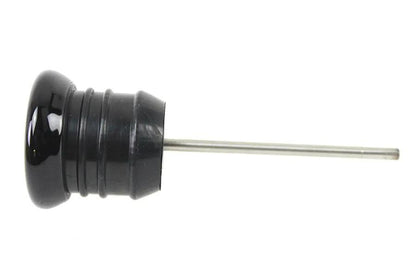 V-Twin Oil Temperature Dipstick for Harley Davidson FXST – 2-3/4 Inch Short Style with Black Bezel and Orange Needle by V-Twin