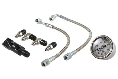 V-Twin Panhead Rocker Box Oil Line and Gauge Kit for Harley Davidson FL Models by V-Twin