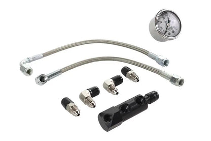 V-Twin Panhead Rocker Box Oil Line and Gauge Kit for Harley Davidson FL Models by V-Twin