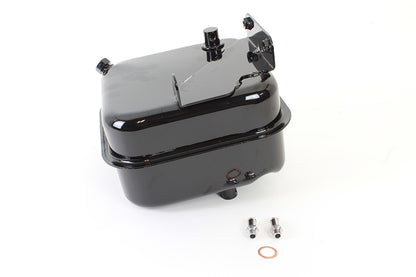 Wyatt Gatling Black FLH Oil Tank with Filter Assembly for Harley Davidson 1965-1969