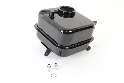 Wyatt Gatling Black FLH Oil Tank with Filter Assembly for Harley Davidson 1965-1969