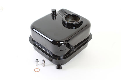 Wyatt Gatling Black FLH Oil Tank with Filter Assembly for Harley Davidson 1965-1969