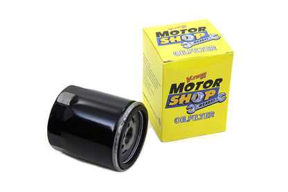 V-Twin Black Medium Spin-On Oil Filter for Harley Davidson FXST (Part #14-0020B-6)