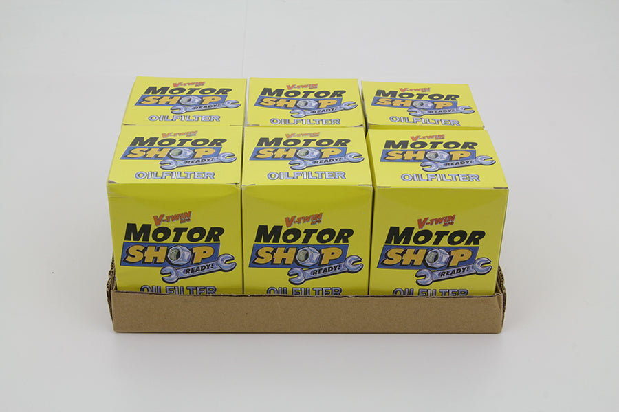 V-Twin Black Medium Spin-On Oil Filter for Harley Davidson FXST (Part #14-0020B-6)