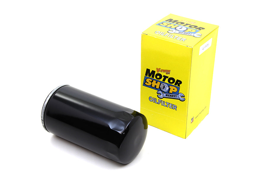 V-Twin Black Extra Long Spin-On Oil Filter Part 14-0018B-6 for Harley Davidson FXD Models