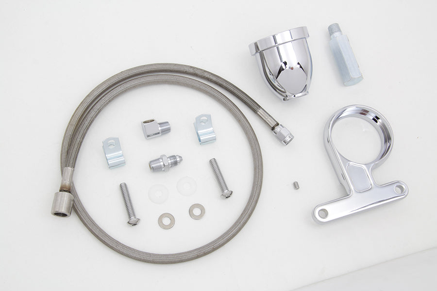 Wyatt Gatling Rocker Box Oil Pressure Gauge Cup Kit for Harley Davidson XL (Part #78034A)