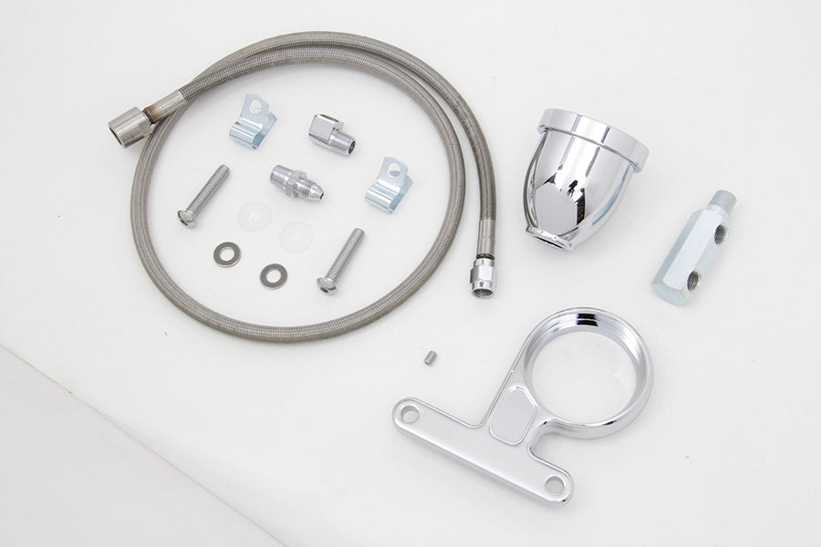 Wyatt Gatling Rocker Box Oil Pressure Gauge Cup Kit for Harley Davidson XL (Part #78034A)