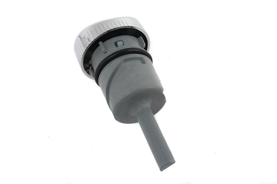 Wyatt Gatling Oil Tank Dipstick Cap Assembly Chrome for Harley Davidson XL Models
