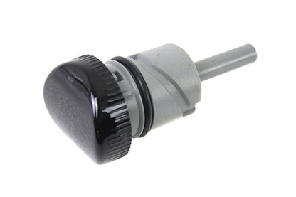 Wyatt Gatling Oil Tank Dipstick Cap Assembly Black for Harley Davidson XL (Part #71649B)