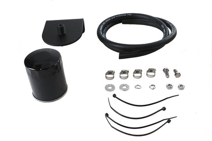 V-Twin Pura Flow Oil Filter Kit Black for Harley Davidson FL (1941-1950)
