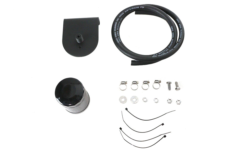 V-Twin Pura Flow Oil Filter Kit Black for Harley Davidson FL (1941-1950)