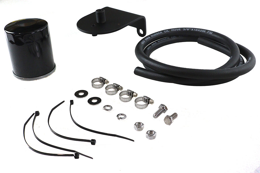 V-Twin Pura Flow Oil Filter Kit Black for Harley Davidson FL (1941-1950)