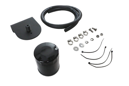 V-Twin Pura Flow Oil Filter Kit Black for Harley Davidson FL (1941-1950)