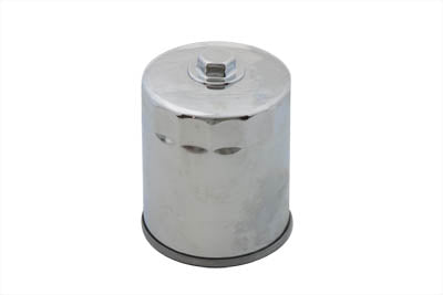 V-Twin Magnetek Oil Filter Part #14-0003HPK - Chrome Hex Design for Harley Davidson FLT Models