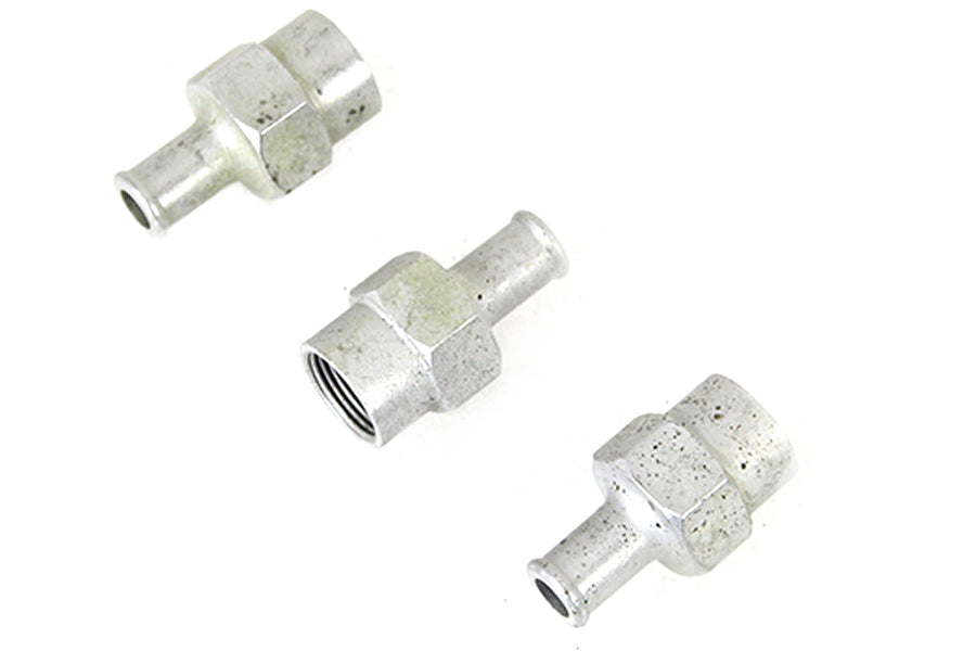 Wyatt Gatling WR Hex Barb Oil Line Fitting Set for Harley Davidson W - 9/16-20 Thread