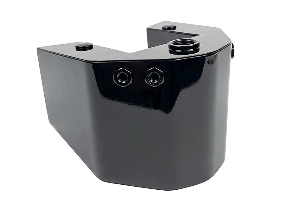 V-Twin Rigid Horseshoe Oil Tank Black for Harley Davidson FL 1942-1956