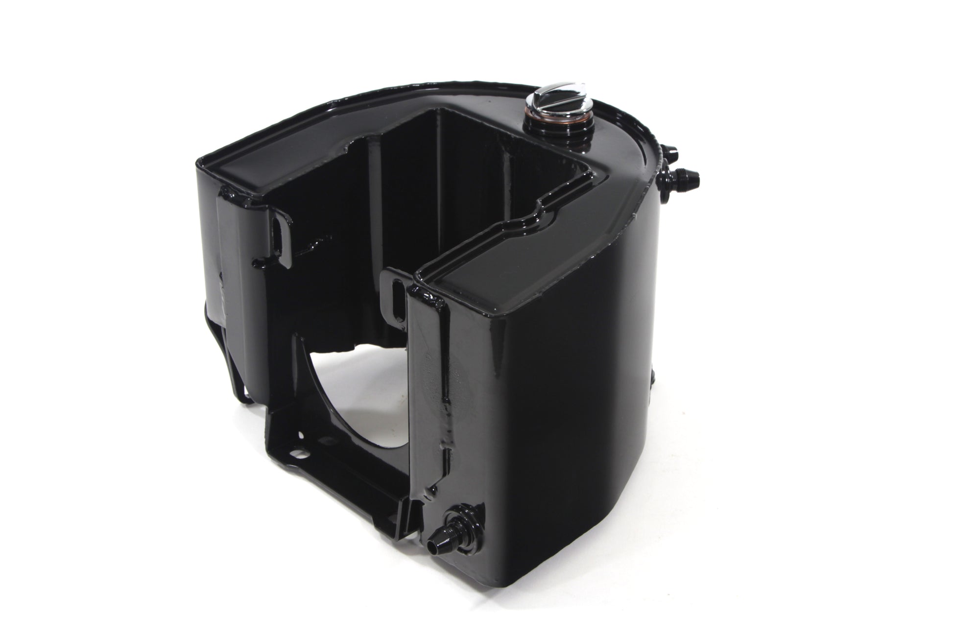 Wyatt Gatling Replica Black Oil Tank for Harley Davidson FL Models