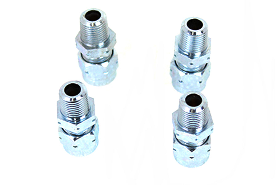 Wyatt Gatling Oil Line Fitting Set Part Number 70386EZ for Harley Davidson FL Models