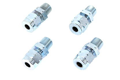 Wyatt Gatling Oil Line Fitting Set Part Number 70386EZ for Harley Davidson FL Models