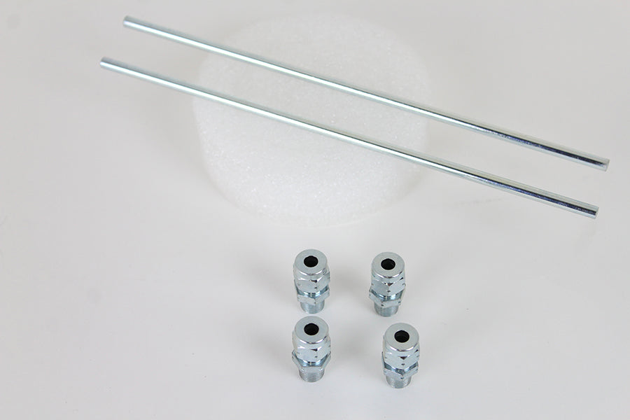 Wyatt Gatling 70386Z Zinc Oil Line Kit for Harley Davidson XL Models