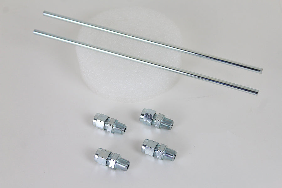 Wyatt Gatling 70386Z Zinc Oil Line Kit for Harley Davidson XL Models