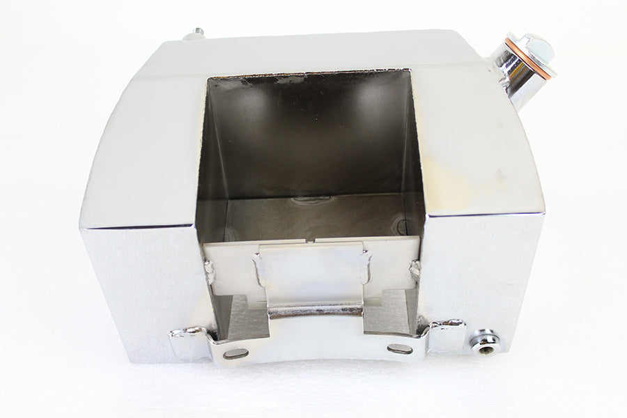 Wyatt Gatling Center Post Mount Wrap Around Oil Tank Chrome for Harley Davidson G Models