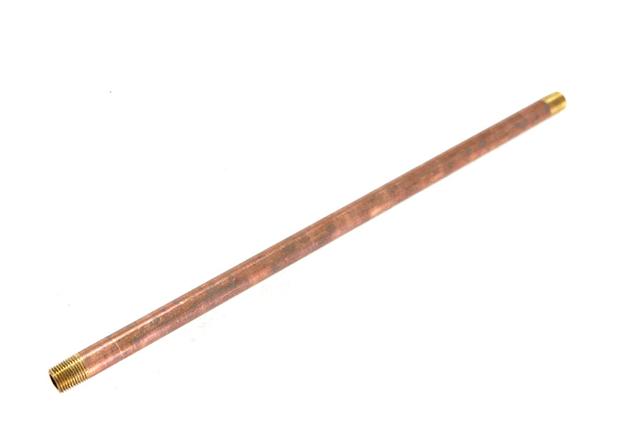 V-Twin 02206498 Brass Pipe, 1/8 inch NPT x 10 inch for Oil Tanks