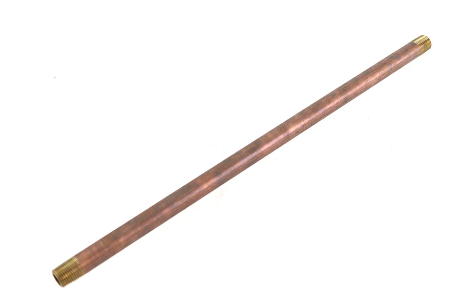 V-Twin 02206498 Brass Pipe, 1/8 inch NPT x 10 inch for Oil Tanks