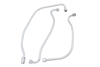 V-Twin Chrome Oil Line Set for Harley Davidson FL (1941-1948) – Part 50168