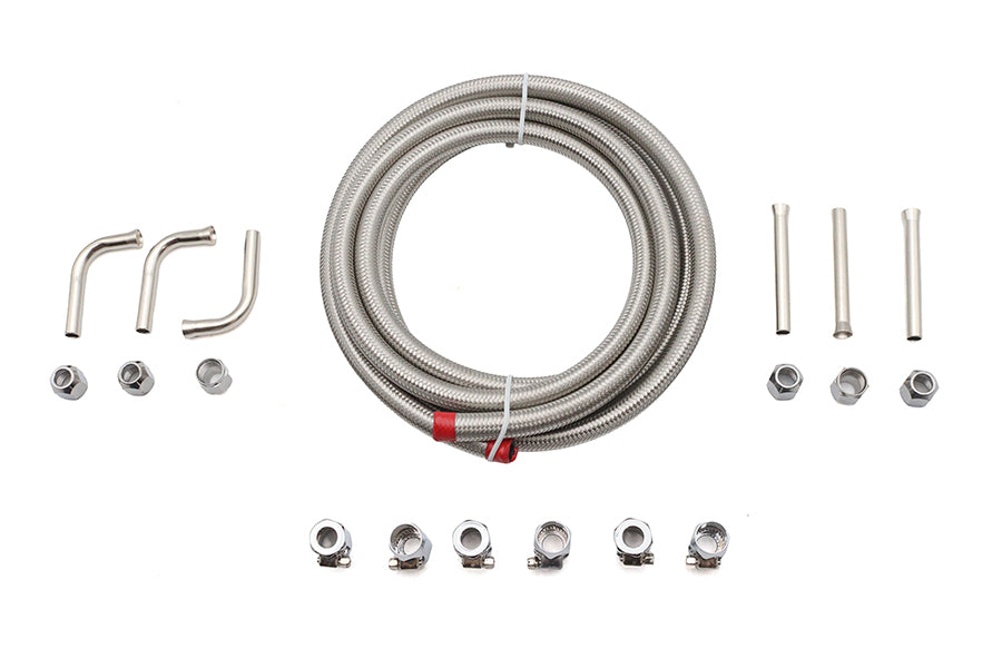 V-Twin DIY Oil Line Set with Tapered Fitting for Harley Davidson (Part #40-1876)