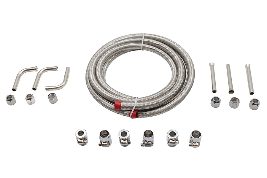 V-Twin DIY Oil Line Set with Tapered Fitting for Harley Davidson (Part #40-1876)