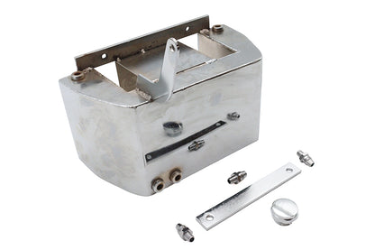 V-Twin Factory Sample Electric Start Oil Tank Chrome for Harley Davidson XL Models