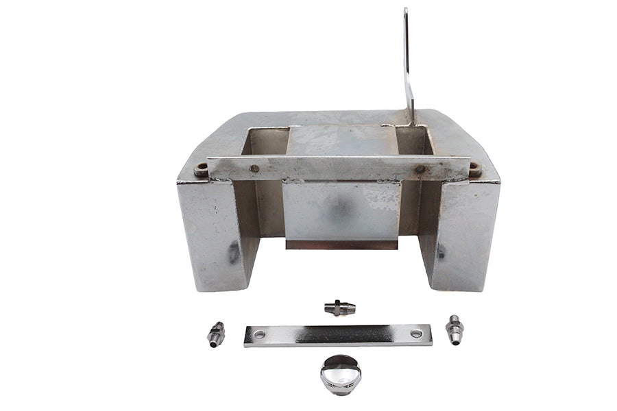 V-Twin Factory Sample Electric Start Oil Tank Chrome for Harley Davidson XL Models