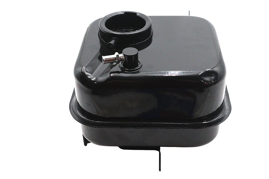 V-Twin Factory Sample Black FLH Oil Tank – Pre-Production Motorcycle Part for Harley Davidson 1965-1969