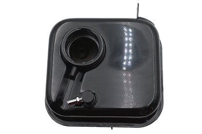 V-Twin Factory Sample Black FLH Oil Tank – Pre-Production Motorcycle Part for Harley Davidson 1965-1969