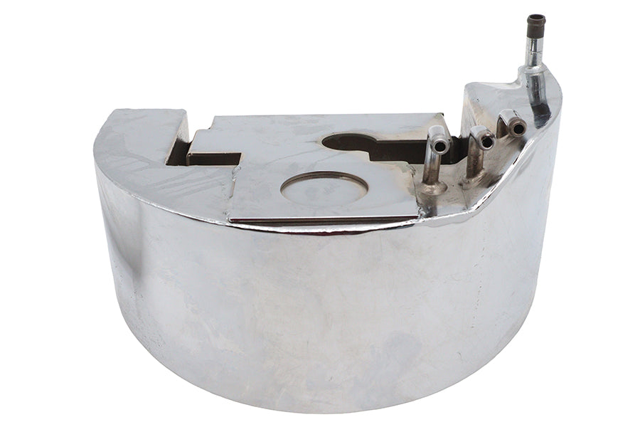 V-Twin Factory Sample Center Fill Oil Tank Chrome for Harley Davidson FXST Models