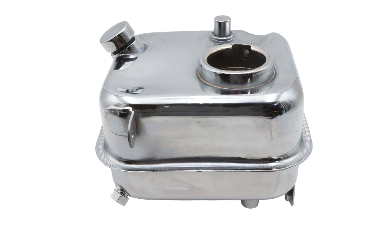 V-Twin Factory Sample Swingarm Oil Tank Chrome, OEM 62483-81