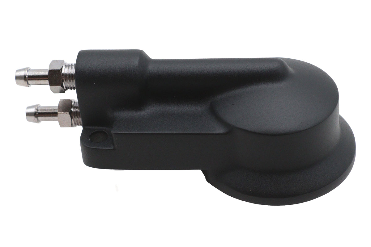 Ultima 25-55 Black Oil Filter Mount with Fittings for Harley-Davidson
