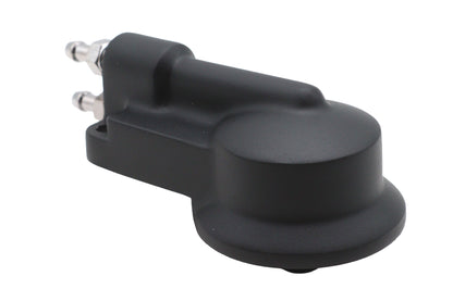 Ultima 25-55 Black Oil Filter Mount with Fittings for Harley-Davidson