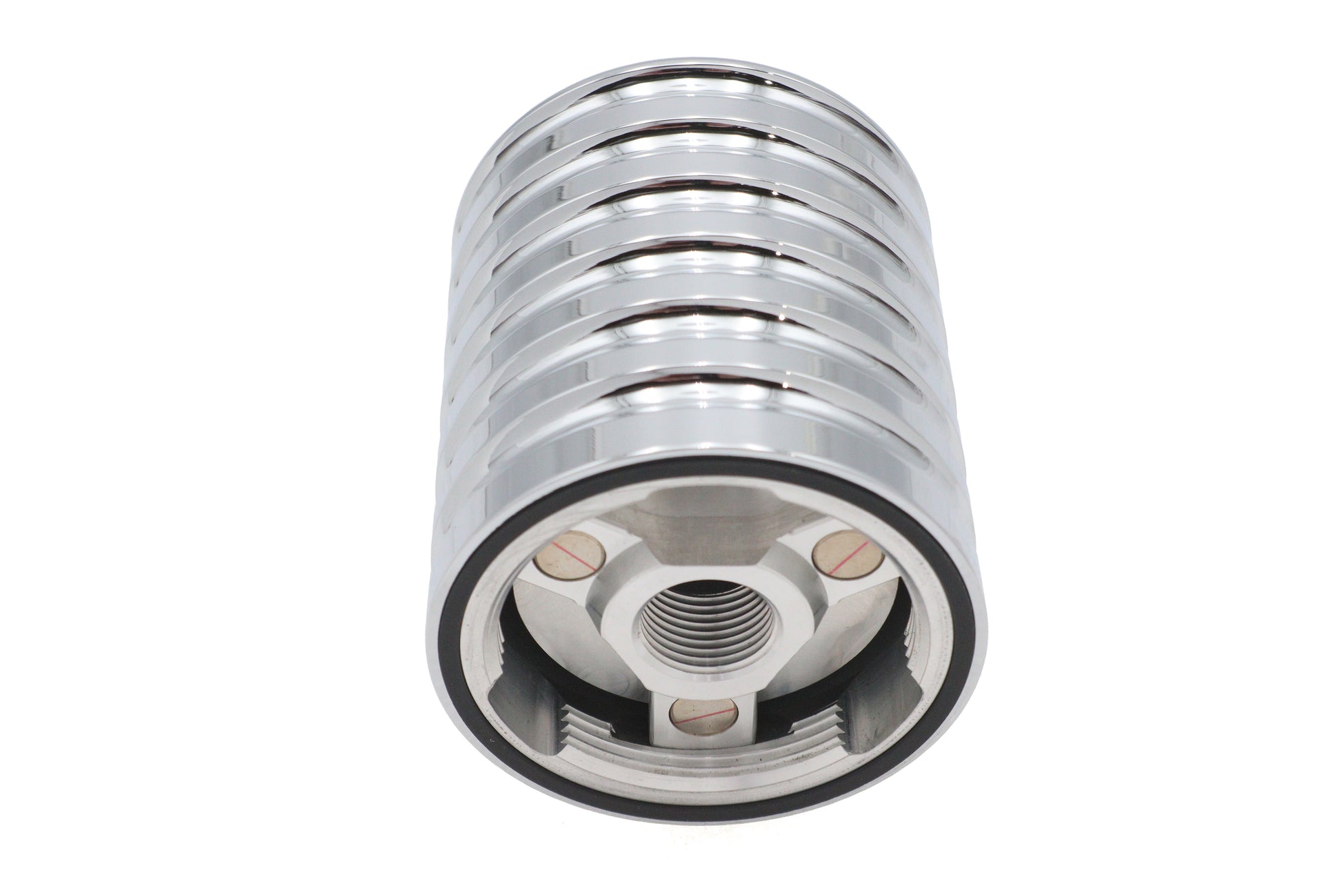 Ultima Chrome Reusable Billet Oil Filter for Harley Davidson - Part EM-0017C