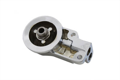 V-Twin Chrome Oil Filter Housing for Harley Davidson FXST & FLST Models - Part 14-0050