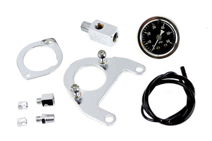 V-Twin Oil Pressure Gauge Mount Kit Part #85212 for Harley Davidson FXST Models
