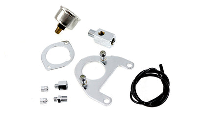 V-Twin Oil Pressure Gauge Mount Kit Part #85212 for Harley Davidson FXST Models