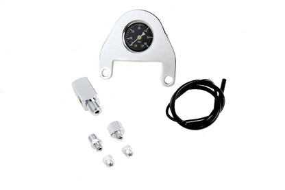 V-Twin Oil Pressure Gauge Mount Kit Part #85212 for Harley Davidson FXST Models