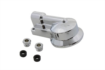 V-Twin Chrome Oil Filter Housing for Harley Davidson FXST and FLST Models - Part 74900A
